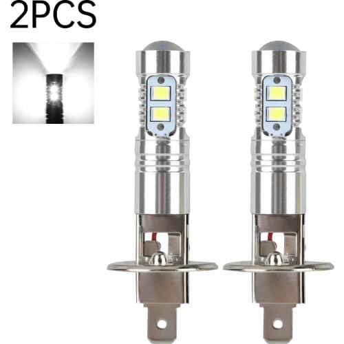 2 Pcs H1 LED Headlight Bulbs 6000K Super Bright Car High Low Beam Motorcycle Headlights Auto Light Car Accessories