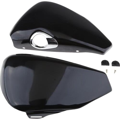 2Pcs Motorcycle Left & Right Battery Cover For Sportster XL883 XL1200 X48