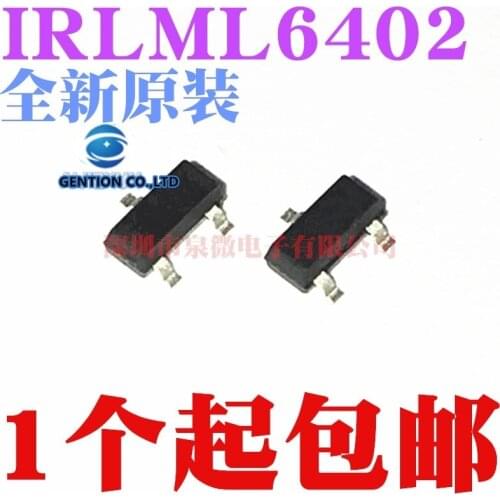 50PCS IRLML6402TRPBF SOT-23 IRLML6402 P channel-20 v/3.7 A in stock 100% new and original