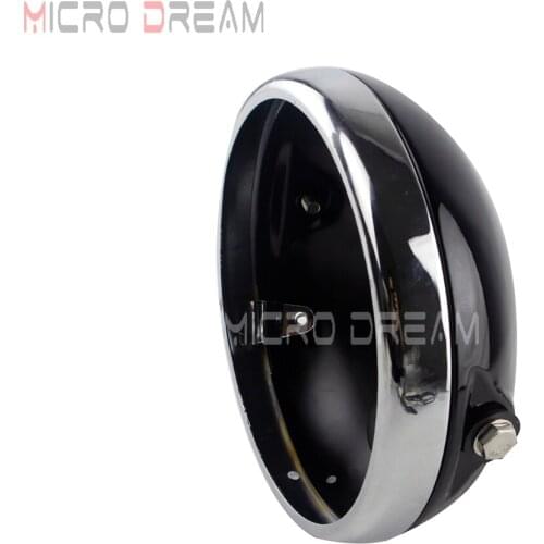 7 inch LED Round Motorcycle Headlight Retro Headlamp Housing Shell Bucket for Harley Honda Yamaha Cafe Racer Bobber Cruisers