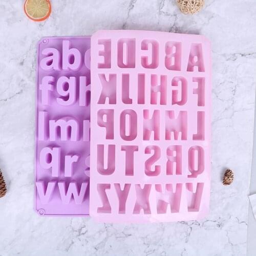 Alphabet concrete Molds Plaster Number Silicon Mold Concrete Capital Letter Mold english letters molds