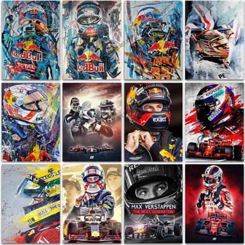 5D Diy Diamond Painting Diamond Embroidery F1 Racing Competition Landscape Cross Stitch Kits Mosaic Wall Art Home Decoration