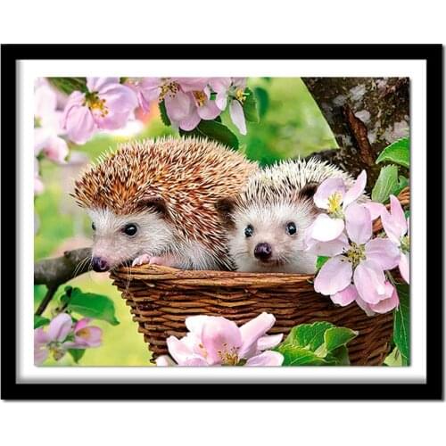 Diamond Painting Animal Hedgehog Diamond Embroidery Full Pack 3D DIY Diamond Decor Rhinestone Diamond RF1792