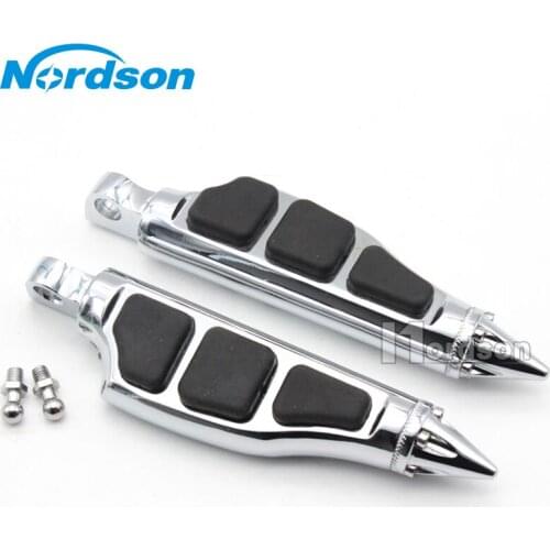 Aluminum Motorcycle Foot pegs For Harley Dyna Sportster Iron XL 883 1200 48 2004 - 2013 Skid proof rubber Footrests
