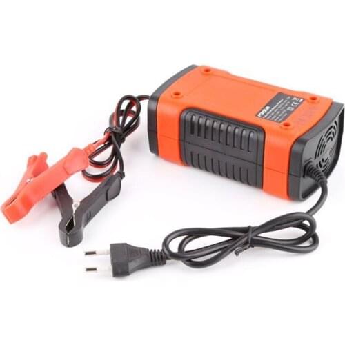 12V Automatic Smart Battery Charger Car Motorcycle Charger Intelligent Pulse Repair Battery Charger LCD Display Battery Charger