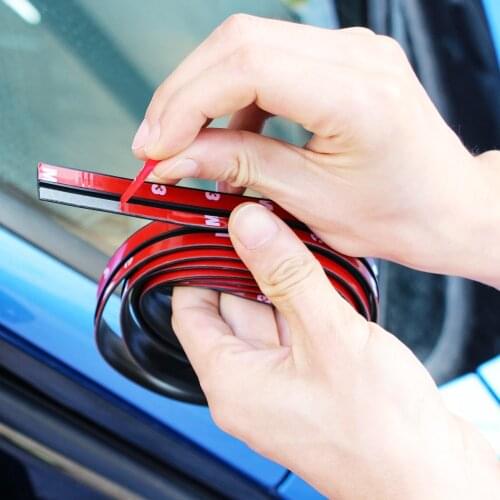 Car Rubber Seal Strips Protector Sticker Accessories for citroen c4 for volkswagen golf passat b6 for chevrolet cruze mazda