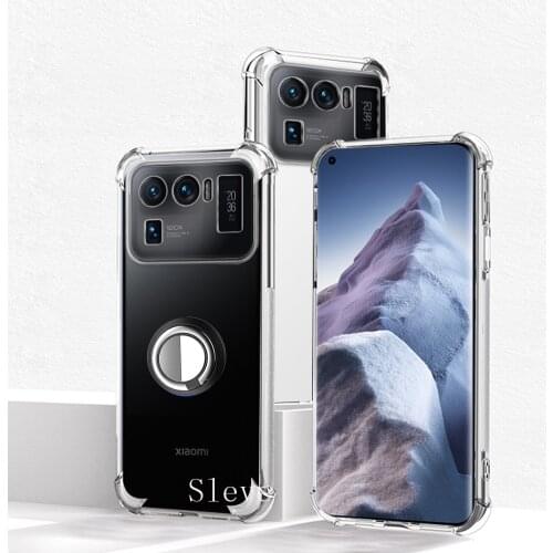 Case for Mi11 Ultra Metal Ring Shockproof Airbag Soft TPU Reinforced Corners Cover for Xiaomi Redmi Mi 11 Ultra Lite Pro 11X