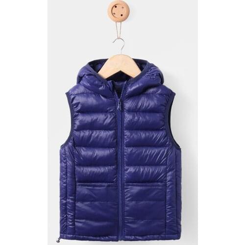 2021 Korean Children Waistcoat Children Outerwear Autumn Winter Jacket Kid Clothes Warm Hooded Cotton Baby Boys Girls Cute Vest