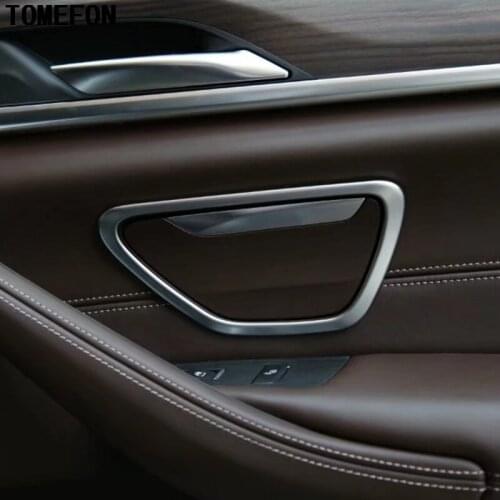 For BMW 5 Series G30 2017 Saloon Rear Door Handle Cigarette Ashtray Cover Trim Car Styling 2pcs