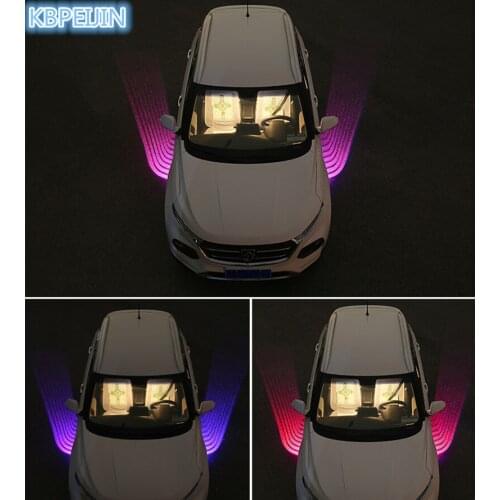 Welcome Lamp Projector Car LED Car Angel Wings Door Warning Light for saab 9-3 9-5 93 95 900 9000 accessories