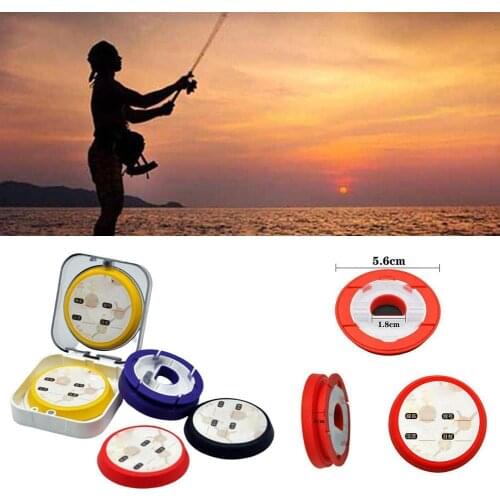 Doublex Sided Fishing Tackle Box Storage Box Fishing Accessories Storage Cases Two-axis Color Main Line Box Anti-drop Silicone