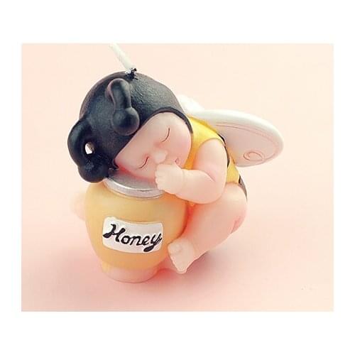 Sleeping baby birthday party fondant molds,Baby Bee silicone mold soap,candle moulds,sugar craft tools,chocolate moulds,bakeware