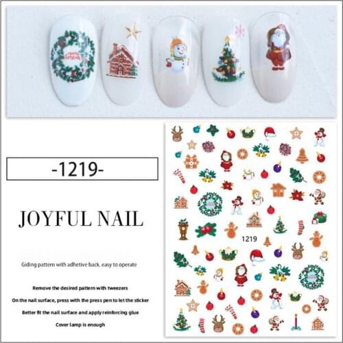 Lightweight 11Pcs/Set Exquisite Holographic Christmas Nail Snowflake Sliders Ultra Thin Nail Decals Vivid for Festival