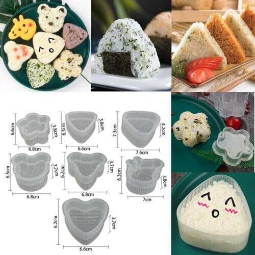 Cute Cartoon Sushi Nori Rice Mold Decor Cutter Bento Maker Sandwich DIY Tool Kitchen Accessorie Home Baking Nori Sushi Tools