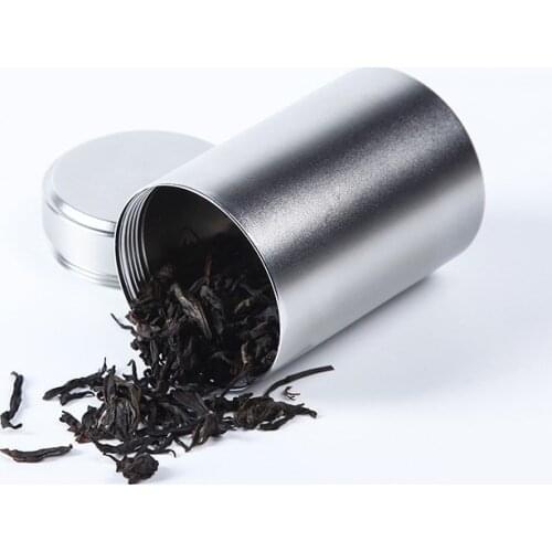 Multifunctional Anodized Aluminum Metal Sealed Can Solid Color Portable Travel Tea Package Can Practical Household Product