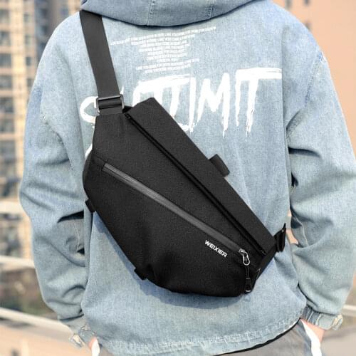 Mens Messenger Bag Travel Waist Pack Male Crossbody Bags Waterproof Oxford Mens Waist Packs Pouch Plaid Black Shoulder Bags