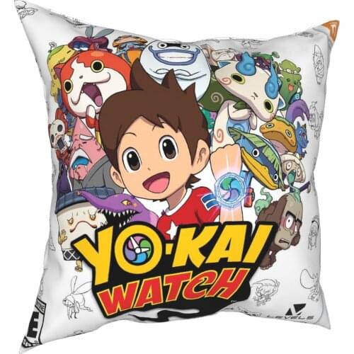 Yo-Kai Yokai Watch Sofa Cushion Cover Cover Cushion Cover For Pillow 50X70 Silk Fur Cushion Pillow Cover Pillowcase