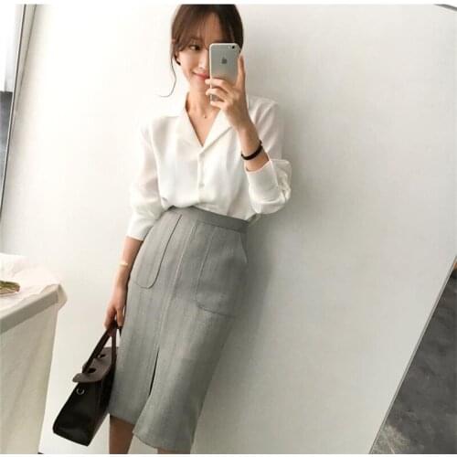 New Buttons Cardigan Solid Long Sleeve Women Shirt White Tops Brown Girls Blouse Plus Size Autumn Women Blouses Red femme Blusas