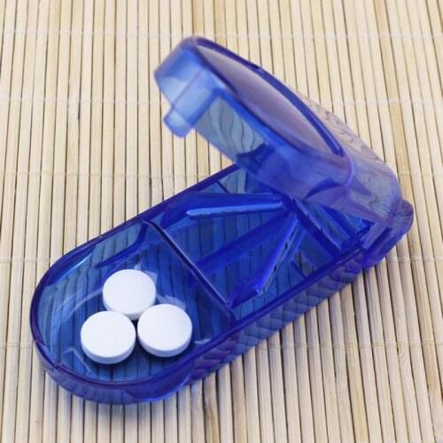 2020 Newly Case Folding Vitamin Medicine Drug 3 colors Pill Box Case Organizer Tablet Container Cutting Drugs Dropshipping
