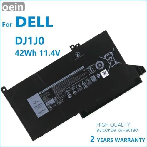 Oein Genuine DJ1J0 Laptop Battery For DELL Latitude 12 7000 7280 7380 7480 Series Tablet PC PGFX4 ONFOH DJ1JO 11.4V 42WH new