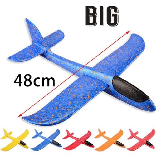 48CM Foam Plane Glider Hand Throw Airplane Glider Toy Planes EPP Outdoor Launch Children Toys Boys Gift