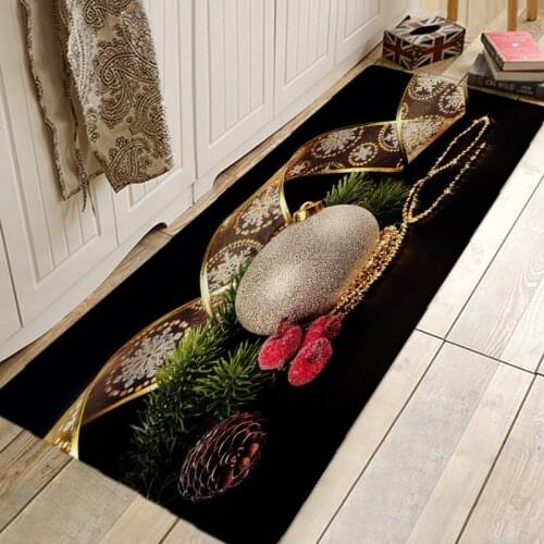 Christmas Tree Gift Fireplace Hallway Carpets Kitchen Entrance Door Mat Anti-slip Floor Rug Bathroom Area Hallway Free Shipping
