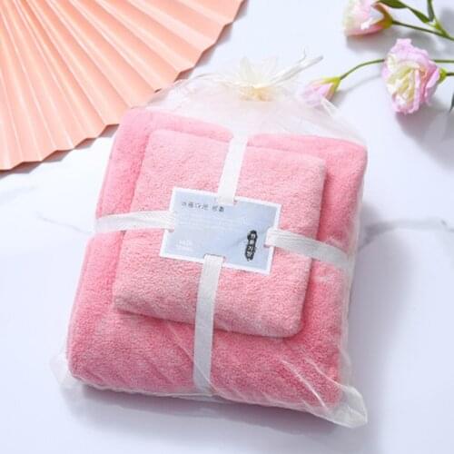 Towel High-density Coral Velvet Soft And Comfortable Super Absorbent Micrometer Material Does Not Lint Or Fade Towel M10010