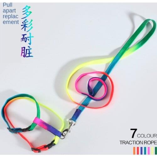 Dog Hand Holding Rope, Dog Chain Teddy Cat, Small and Medium Dogs Puppy Dog Leash Strap Pet Supplies Collar