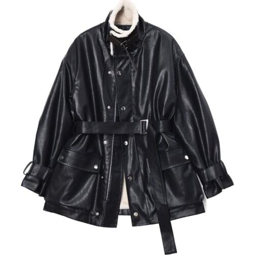 ROSYLION Womens Winter Leather Jackets