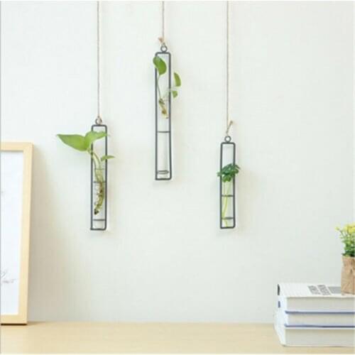Largest supplier 2019 Creative Hanging Glass Flower Planter Vase Terrarium Container Home Garden Decor