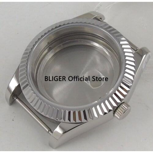 Sapphire Crystal 40mm Stainless Steel Automatic Watch Case Fit For ETA 2836 MIYOTA 8215 Movement C25
