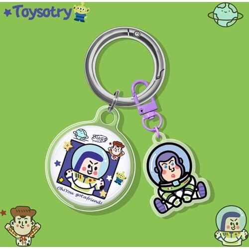 Disney Buzz Lightyear is suitable for AirTag Apple locator case anti-lost device anti-drop shell hanging buckle key silicone