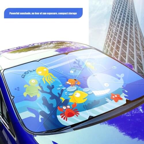 Umbrella Type Car Windshield Sunshade Sun Shade for Car Window Summer Sun Protection Heat Insulation Cloth for Car Front Shading