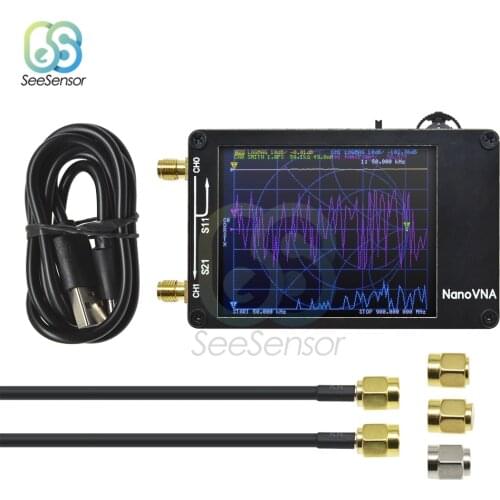NanoVNA Vector Network Analyser Antenna Analyser Digital Touching Screen Shortwave MF HF VHF UHF 50KHz-900MHz