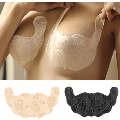 1Pair Disposable Paste Chest Sexy Women Adhesive Push Up Nipple Cover Pads Invisible Breast Lift Up Bra Top U Shape Tape Sticker