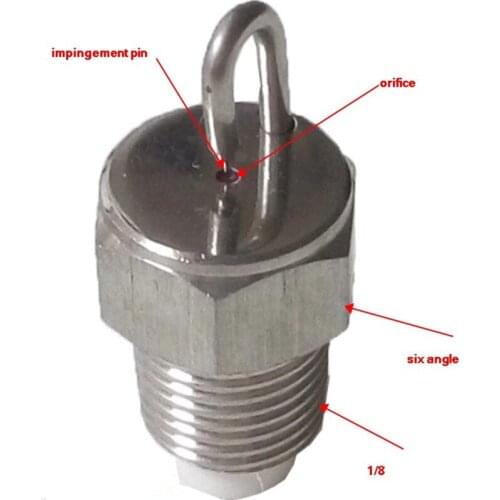 10 pcs Hight pressure 1/8 inch male threa impact Pin Mist Nozzle sprayer Agriculture Cooling system