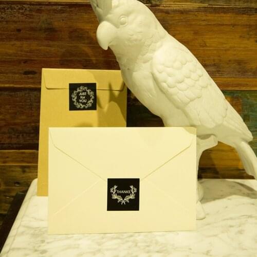 18pcs/lot Kawaii Literary Greetings black Gift Packaging Sticker Message Greeting Written Seal Stickers Cake Box Decoration