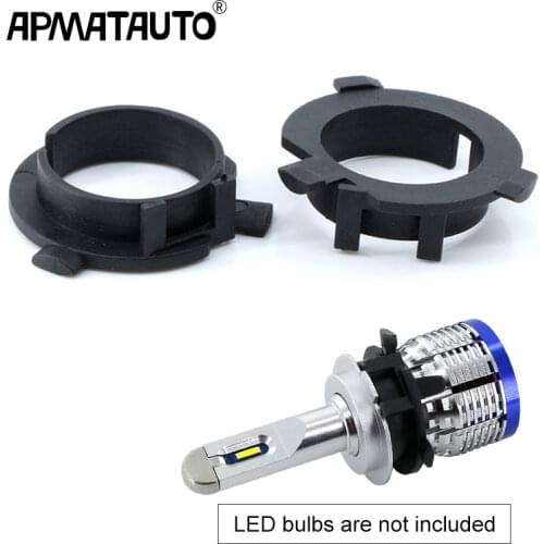 2pcs LED H7 Bulb Holder Adapter for Hyundai Veloster i30 H7 LED headlight headlamp H7 base adapter for KIA K4 K5 Sorento CEED