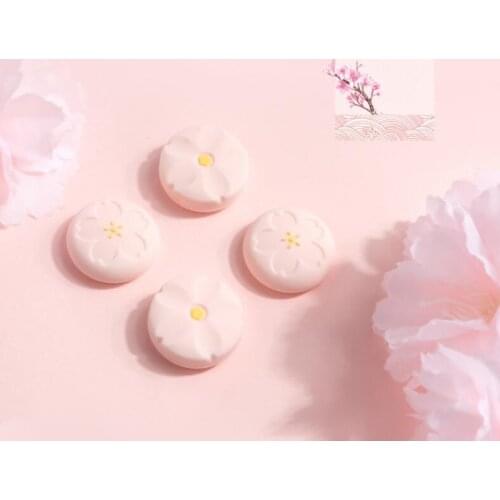 Gril Pink Sakura Thumb Stick Grip Cap Joystick Cover For Sony Playstation 5/4/3 PS5/PS4/PS3/Xbox 360/Switch Pro Thumbstick Case