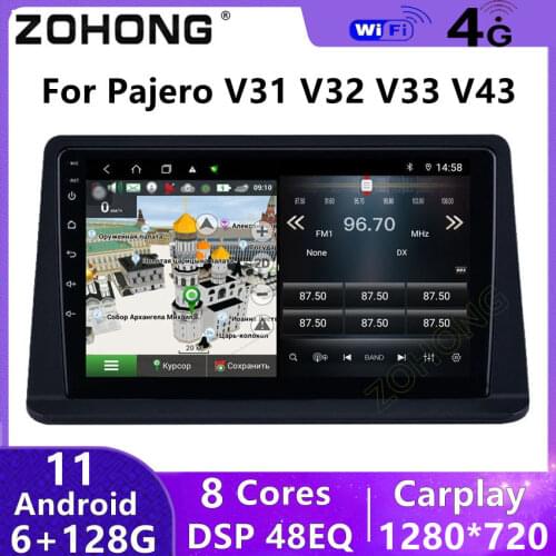 4G DSP For Mitsubishi Pajero Gen2 V31 V43 V32 V33 Android 10 Navigation Autoradio Stereo Car Radio Multimedia Video Player DVD
