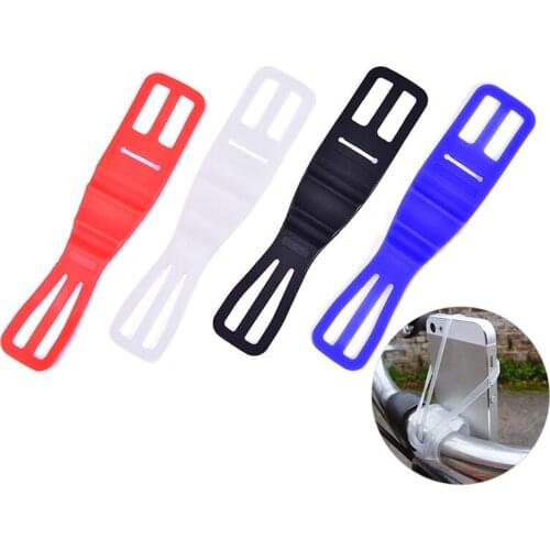 Elastic Bandage Bicycle Accessories Silicone Bike Phone Holder Strap Mountain Road Bike Torch Phone Flashlight Bands