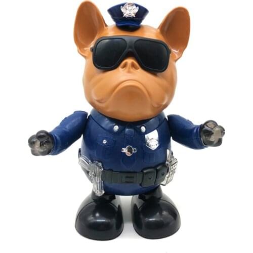 Electric Dancing Dog Without Battery Musical Toy Flashing Toy Robot Birthday Christmas New Year Gift For Children