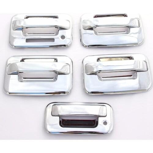 Chrome Door Handle & Tailgate Covers with keypad & w/o psg keyhole for 2004-2014 Ford F-150 (4 Doors)