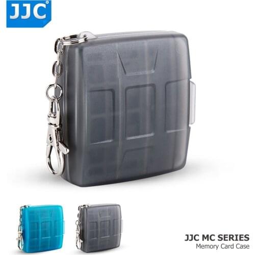JJC SD CF TF SIM Nano SIM Card Water-Resistant Camera Memory Card Storage Case Compact Tough Box