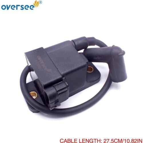 827509A9 CDM Ignition Coil with Long Cable 827509A5 827509A7 827509T5 827509T7 For Mercury Outboard Motor V6 70HP-300HP