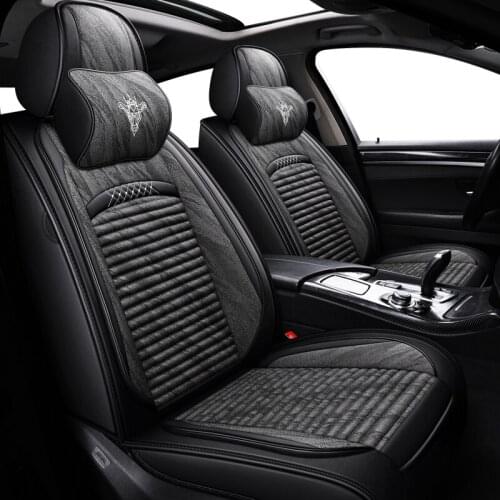 ZHOUSHENGLEE Linen Flax Car Seat Cover for Lexus All Models ES IS-C IS LS RX NX GS CT GX LX570 RX350 LX RC RX300 LX470