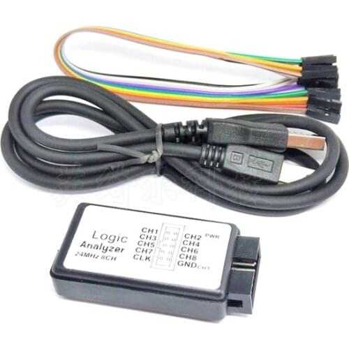 USB SALEAE 24M 8CH Logic Analyzer 24M 8 Channels with Buffer Support 1.1.16 Computer Components