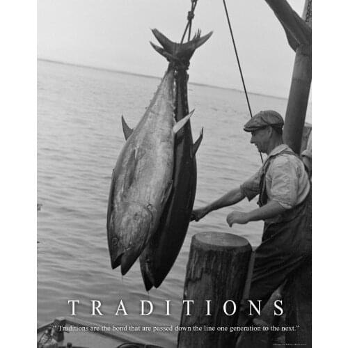 24style Fishing Deep Sea Fishing Boat Motivational Art Film Print Silk Poster for Your Home Wall Decor 24x36inch