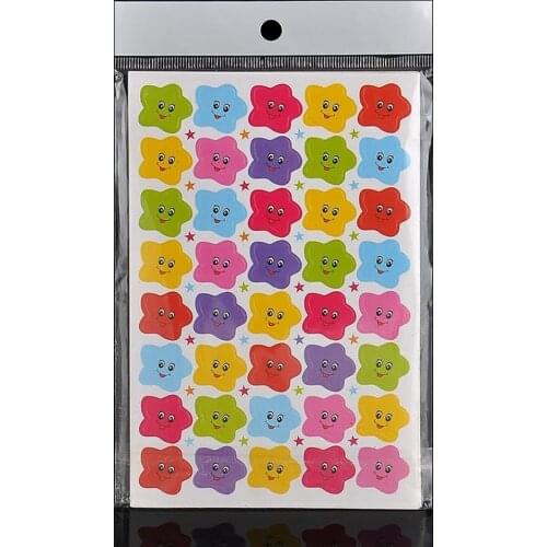 400PCS Smile Stars Decal School Children Kids Teacher Label Reward Sticker