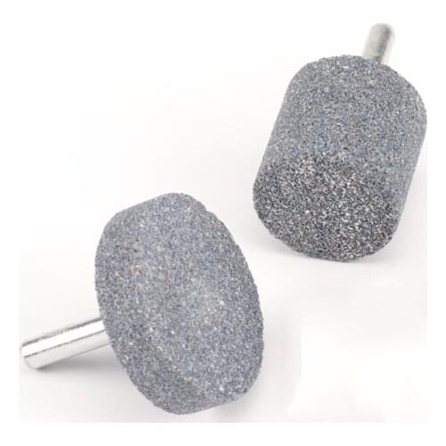 Shank 6mm Brown Corundum Polishing Wheel Grinding Head Abrasive Tool Mounted Stone Points Electric Grinding Accessories